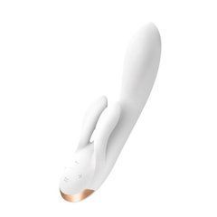 Вибратор-кролик Satisfyer Double Flex белый 20,1 см - основное фото