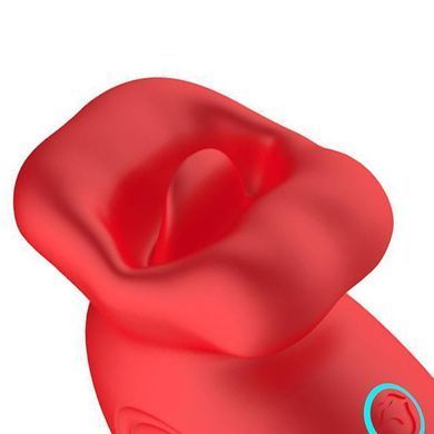 Стимулятор для клітора з язичком Boss of Toys Kiss Fun Bump Orgasm червоний 9,6 см - основне фото