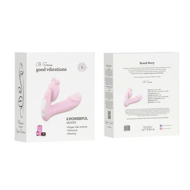 Вагінально-кліторальний стимулятор Boys of Toys B-Series Good Vibrations рожевий 13,8 см - основне фото