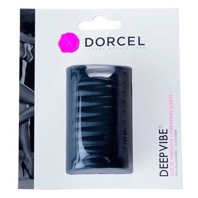 Насадка на член з вібрацією Dorcel Deepvibe чорна 7 см - основне фото