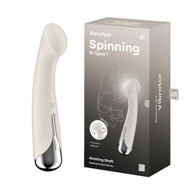 Вібратор для точки G з ротацією Satisfyer Spinning G-Spot 1 білий 16,5 см - основне фото
