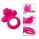 Двойное эрекционное виброкольцо со стимулятором клитора California Exotic Novelties Silicone Rechargeable Dual Butterfly Ring розовое - дополнительное фото