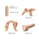 Реалистичный фаллоимитатор с эффектом подвижной кожи Strap-On-Me Sliding Skin Realistic Dildo Vanille XXL телесный 20,8 см - дополнительное фото